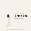 Ahmed Al Maghribi Frost Ice sample – 2 ml decant in glazen sprayflesje