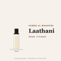 Ahmed Al Maghribi Laathani sample – 2 ml decant in glazen sprayflesje