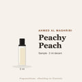 Ahmed Al Maghribi Peachy Peach sample – 2 ml decant in glazen sprayflesje