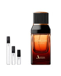 Aroma Concepts Echelon Soleil sample – decant naast de volle fles ter herkenning