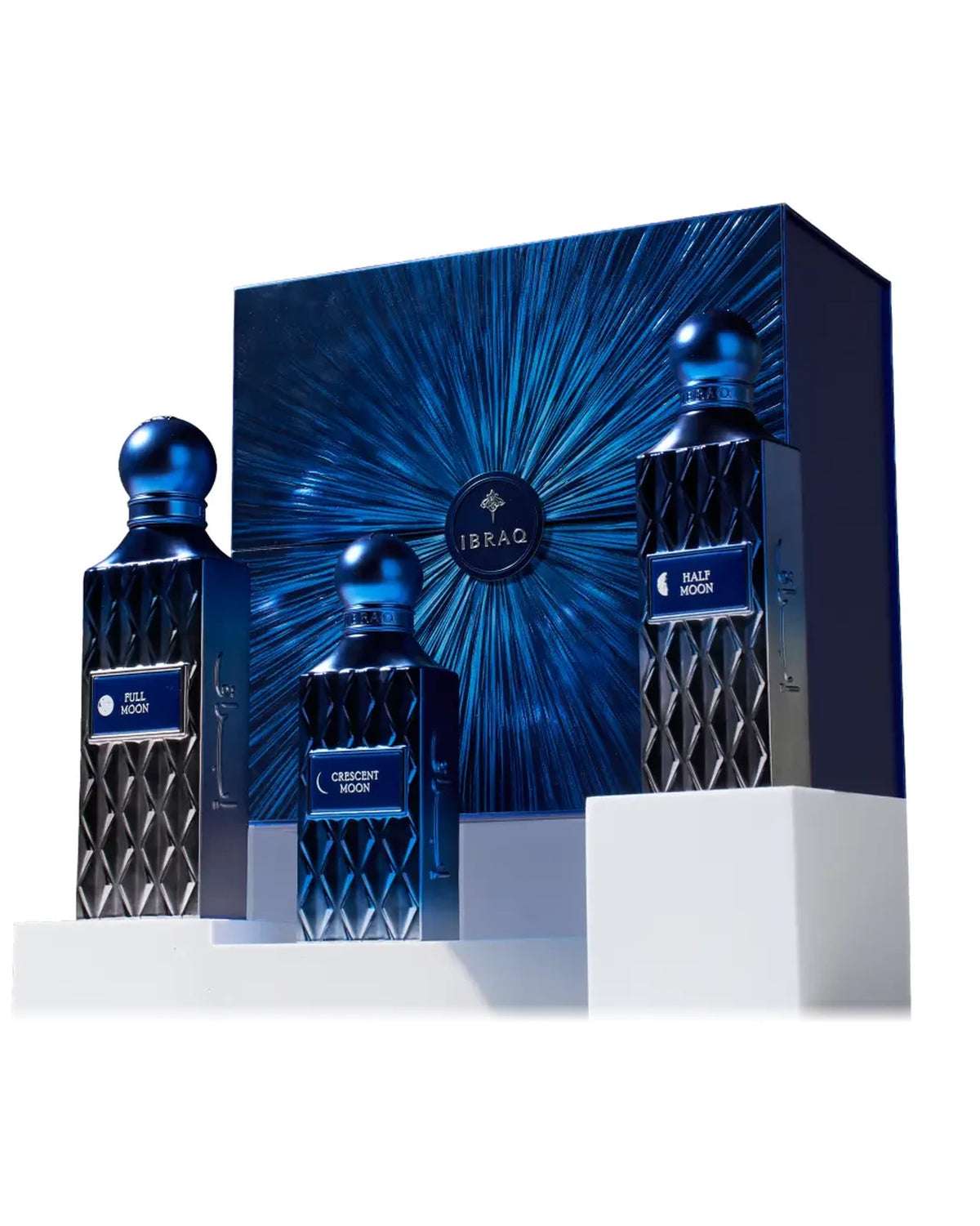 Ibraq Moon Collection Giftset met geschenkdoos en drie flacons