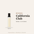 Mykonos California Club sample – 3,5 ml decant in glazen sprayflesje