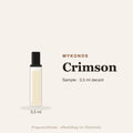 Mykonos Crimson sample – 3,5 ml decant in glazen sprayflesje