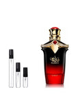 Nusuk Gladius sample – decant naast de volle fles ter herkenning