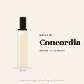 Velixir Concordia sample – 10 ml decant in glazen sprayflesje