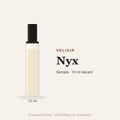 Velixir Nyx sample – 10 ml decant in glazen sprayflesje