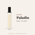 Velixir Paladin sample – 10 ml decant in glazen sprayflesje